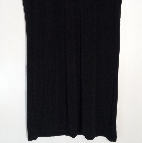 Chicos Travelers black vneck shift dress women's size 3 NWT - Picture 2 of 8